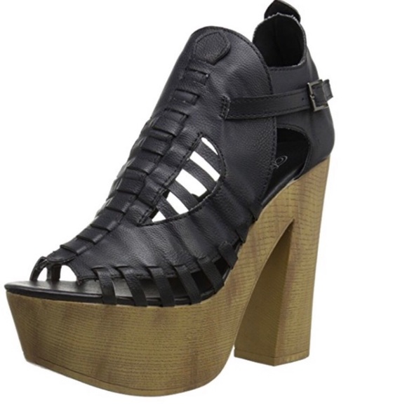 Wooden Towering Platform Clogs - Picture 10 of 13